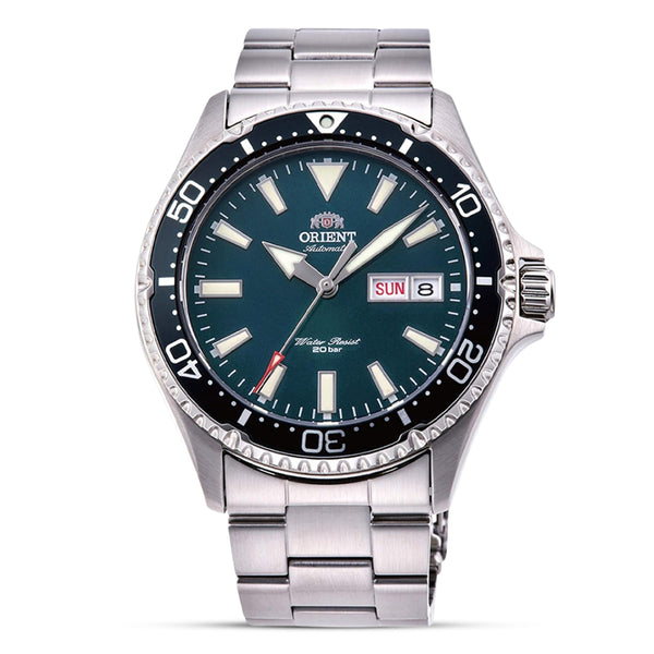 Orient Kamasu 'MAKO III' Green Dial Men's Automatic Diver Watch | RA-AA0004E19B