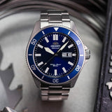 Orient Kanno Automatic Blue Dial Diver Men's Watch| RA-AA0009L19A