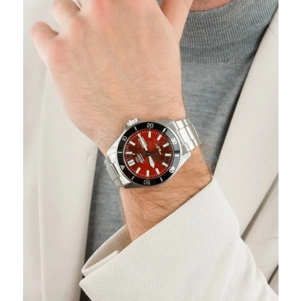 Orient Kanno Automatic Red Dial Diver Men's Watch| RA-AA0915R19B