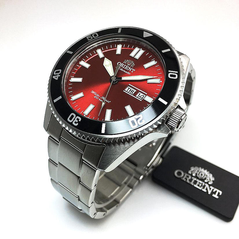 Orient Kanno Automatic Red Dial Diver Men's Watch| RA-AA0915R19B