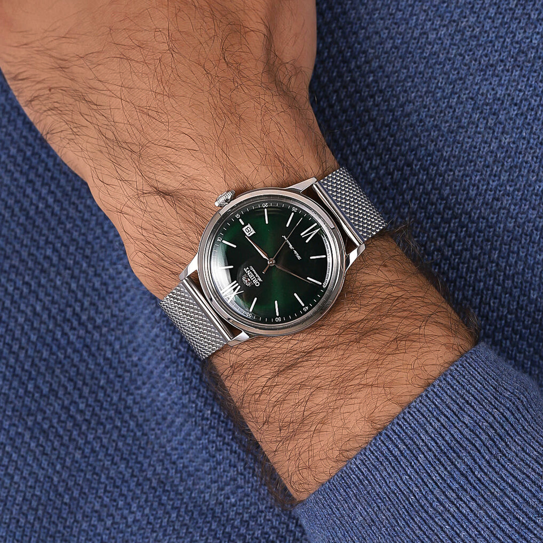 Orient Bambino V6 Automatic Green Dial Men's Watch | RA-AC0018E30B