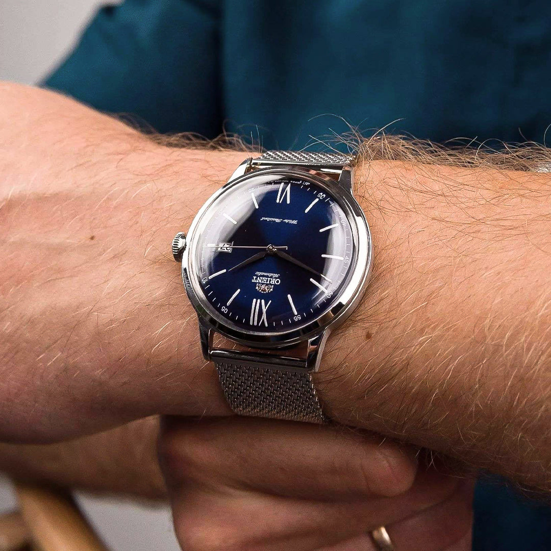 Orient Bambino V6 Automatic Blue Dial Men's Watch | RA-AC0019L30B