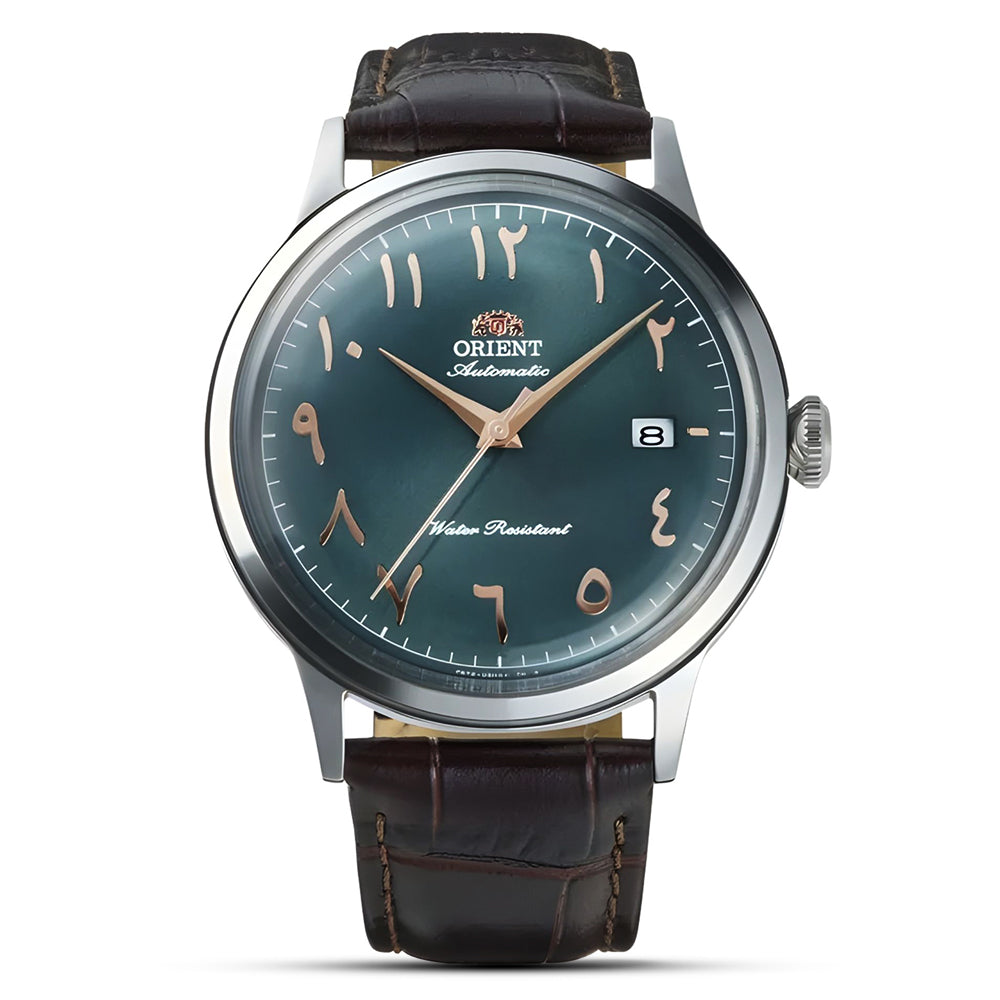 Orient "Bambino Version 2" Arabic Green Dial Automatic Watch | RA-AC0035E