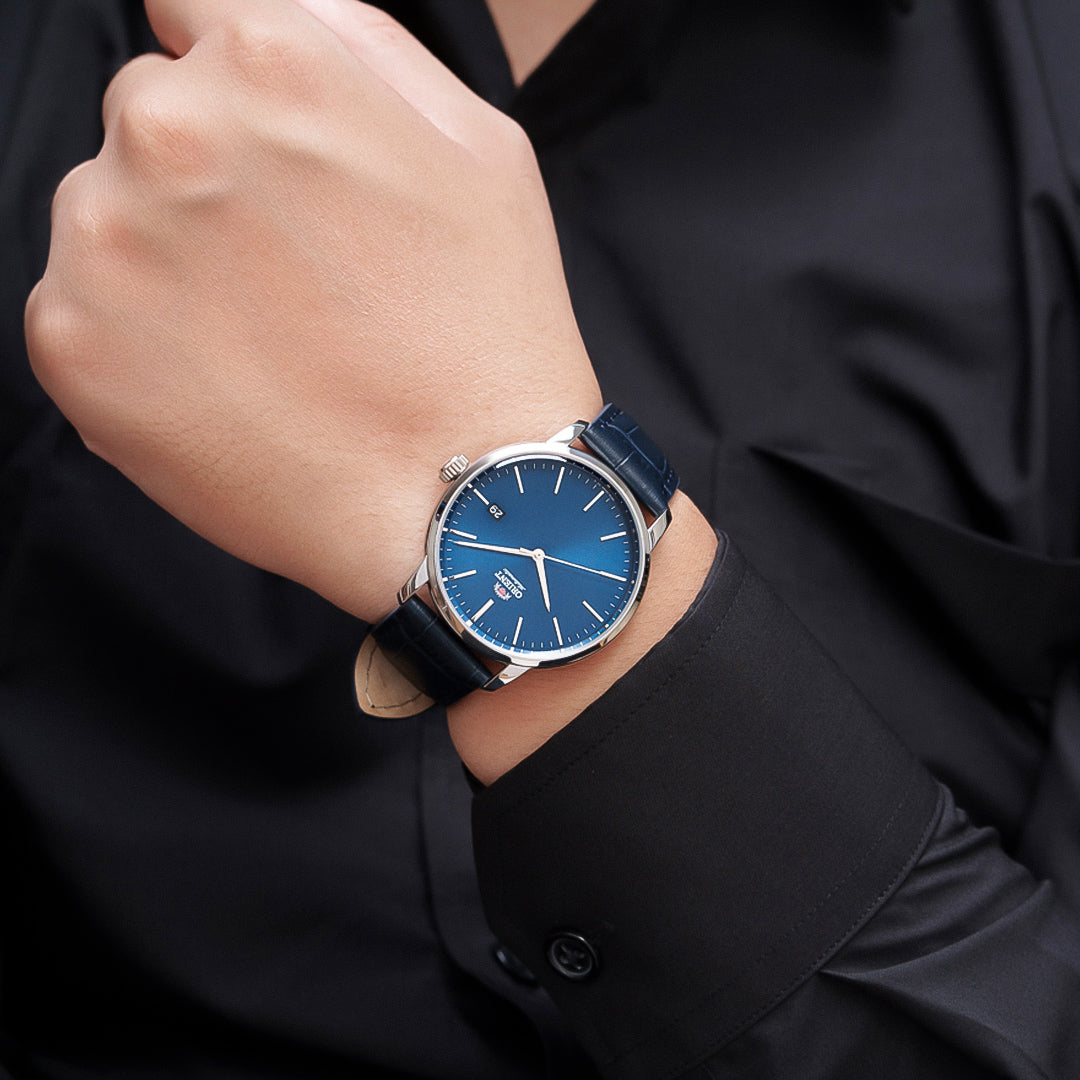 Orient Contemporary Indigo Blue Dial Men's Watch | RA-AC0E04L30B 