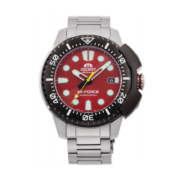 Orient M-Force Divers Red Dial Automatic Watch | RA-AC0L02R00B