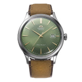 Orient Bambino Green Dial Mechanical Leather Strap Watch| RA-AC0P01E