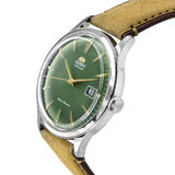 Orient Bambino Green Dial Mechanical Leather Strap Watch| RA-AC0P01E