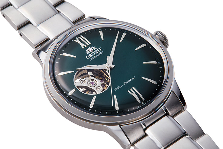 Orient "Bambino Open Heart" Green Automatic Men's Watch | RA-AG0026E10B