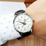 Orient Bambino Automatic Sun Moon White Dial Watch | RA-AK0802S30B
