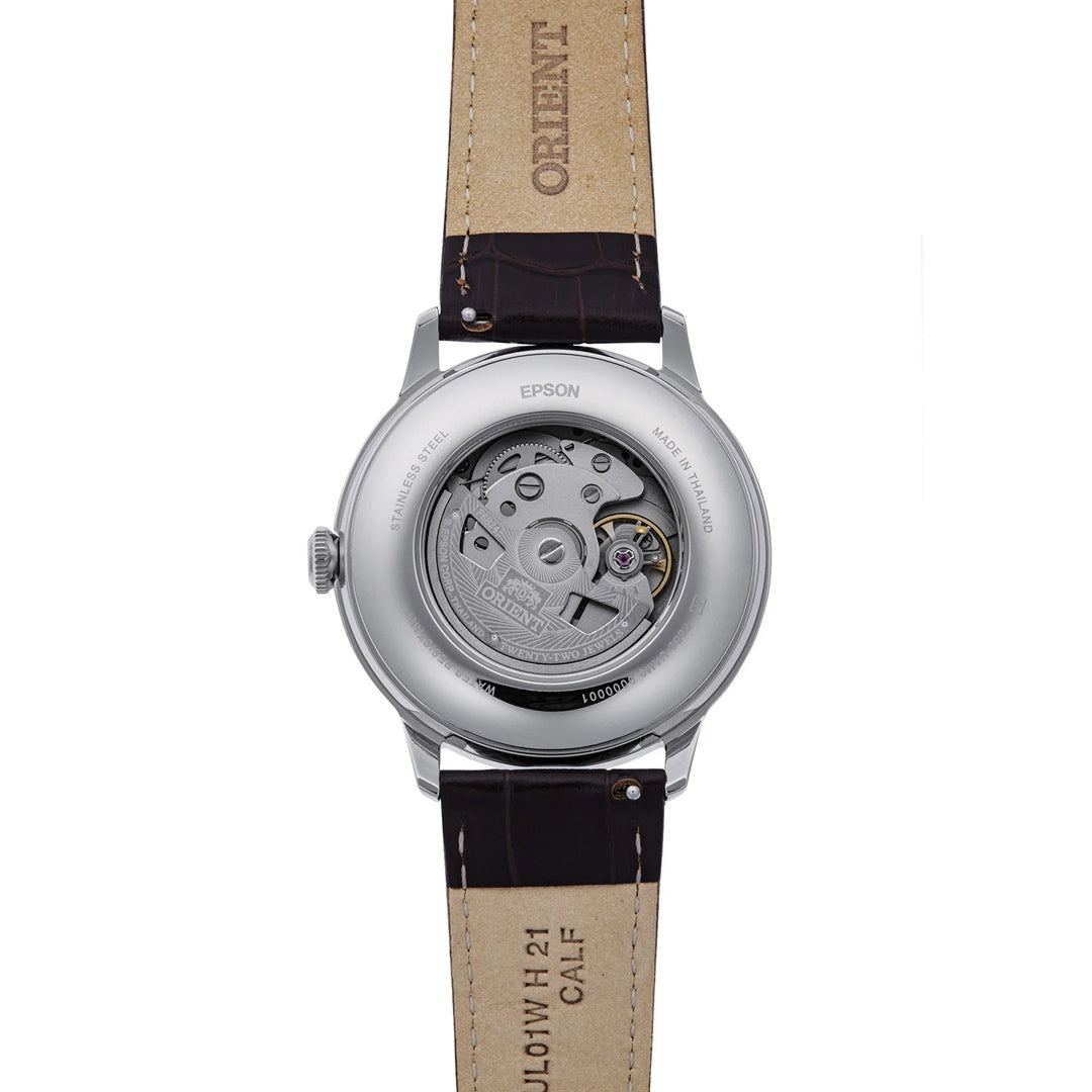 ORIENT Bambino Automatic Sun & Moon Green Dial Men's Watch | RA-AK0805E30B