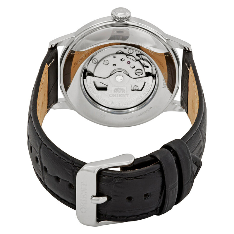 Bambino Automatic Black Dial Leather Strap Watch| RA-AP0005B