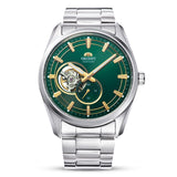 ORIENT CONTEMPORARY SEMI-SKELETON GREEN DIAL MEN'S WATCH| RA-AR0008E