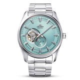 Orient Contemporary Semi-skeleton Ice Blue Men's Watch| RA-AR0009L