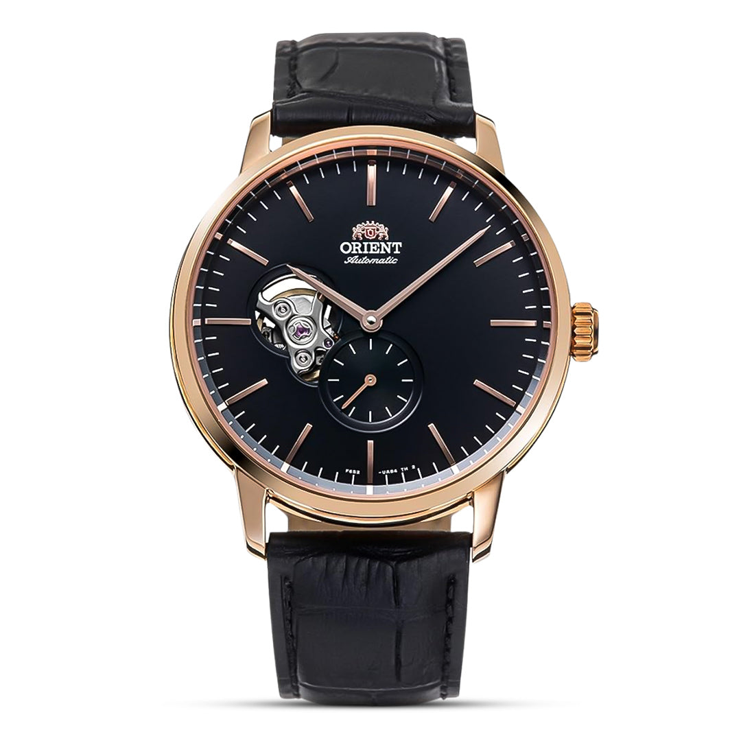 Orient Contemporary Open Heart Black Dial Men's Watch | RA-AR0103B30B