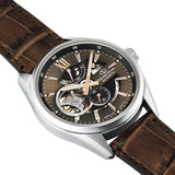 Orient Star Contemporary Open Heart Brown Dial Men's Watch | RE-AV0006Y