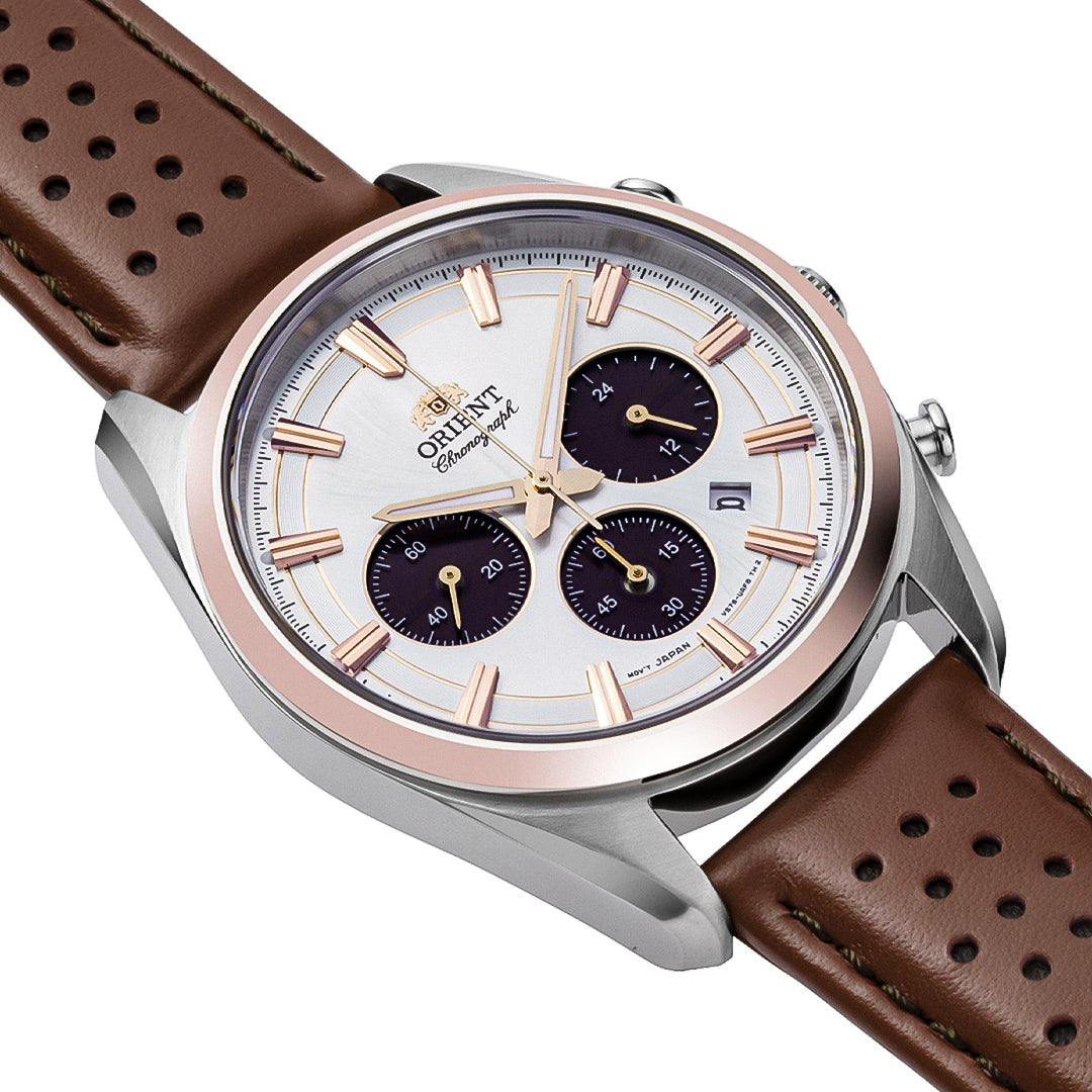 Orient Contemporary Chronograph White Dial Men's Watch | RA-TX0306S10B