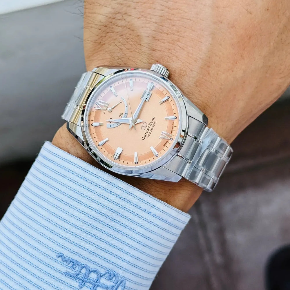 Orient Star Automatic Copper Dial Men's Watch | RE-AU0108G00B