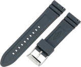 Fossil 22mm Grey Silicone Watch Strap S221306
