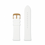 Fossil 22mm White Silicone Watch Strap S221349