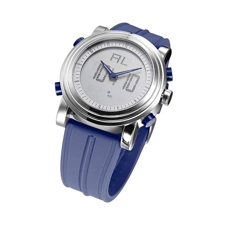 Sinobi Digital-Analog Sports Silicon Strap Blue Dial Men's Watch | S9368G