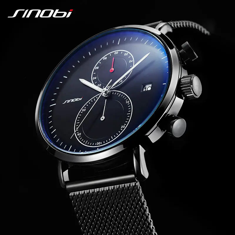 Sinobi Multifunctional Montre Mesh Strap Men's Watch | S9710G