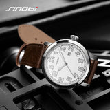 Sinobi Night Luminous Dial Leather Strap Men's Watch | S9837G