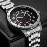 Sinobi Casual Sport Luminous Pointers Stainless Strap Men's Watch | S9860G