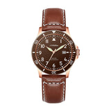 Sinobi Luminous Quartz Leather Strap Men's Watch | S9837G