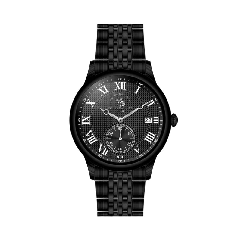 SANTA BARBARA POLO BLACK DIAL STAINLESS STEEL MEN'S WATCH | SB.1.10063.4