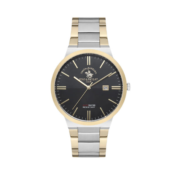 SANTA BARBARA POLO TWO TONE BLACK DIAL MEN'S WATCH | SB.1.10219-5