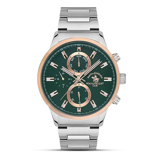 SANTA BARBARA POLO CHRONOGRAPH GREEN DIAL MEN'S WATCH | SB.1.10388-4