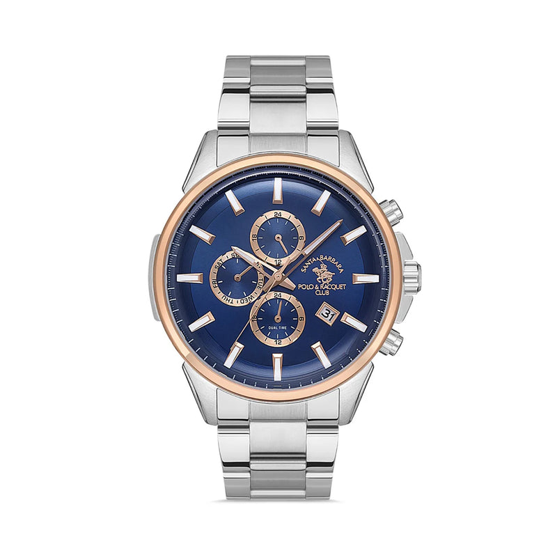 SANTA BARBARA POLO CHRONOGRAPH BLUE DIAL STAINLESS STEEL MEN'S WATCH | SB.1.10392-5