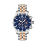 SANTA BARBARA POLO TWO TONE BLUE DIAL STAINLESS STEEL MEN'S WATCH | SB.1.10396-4