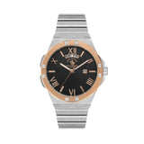 SANTA BARBARA POLO SLIM BLACK DIAL STAINLESS STEEL WATCH | SB.1.10403-5