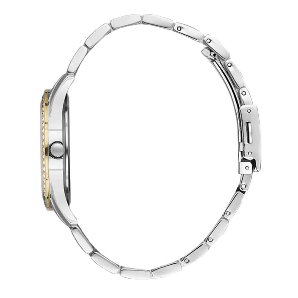 Santa Barbara Polo Two Tone Silver Dial Ladies Watch SB.1.10410-3