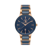 SANTA BARBARA POLO TWO TONE BLUE DIAL STAINLESS STEEL MEN'S WATCH | SB.1.10414-2