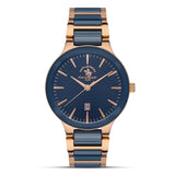 SANTA BARBARA POLO TWO TONE BLUE DIAL STAINLESS STEEL MEN'S WATCH | SB.1.10414-2