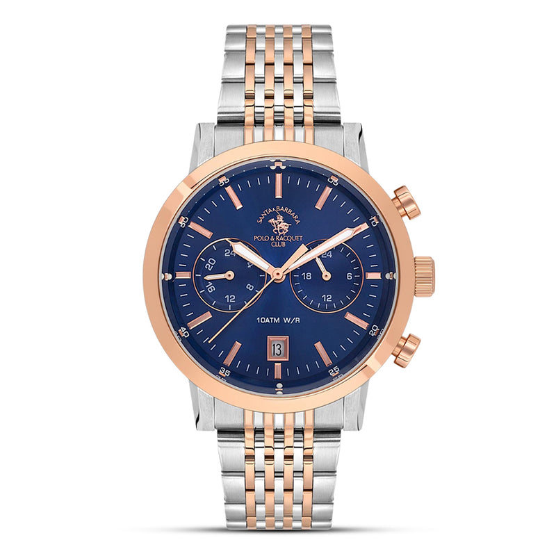 Santa Barbara Polo Two Tone Blue Men's Watch | SB.1.10585-5