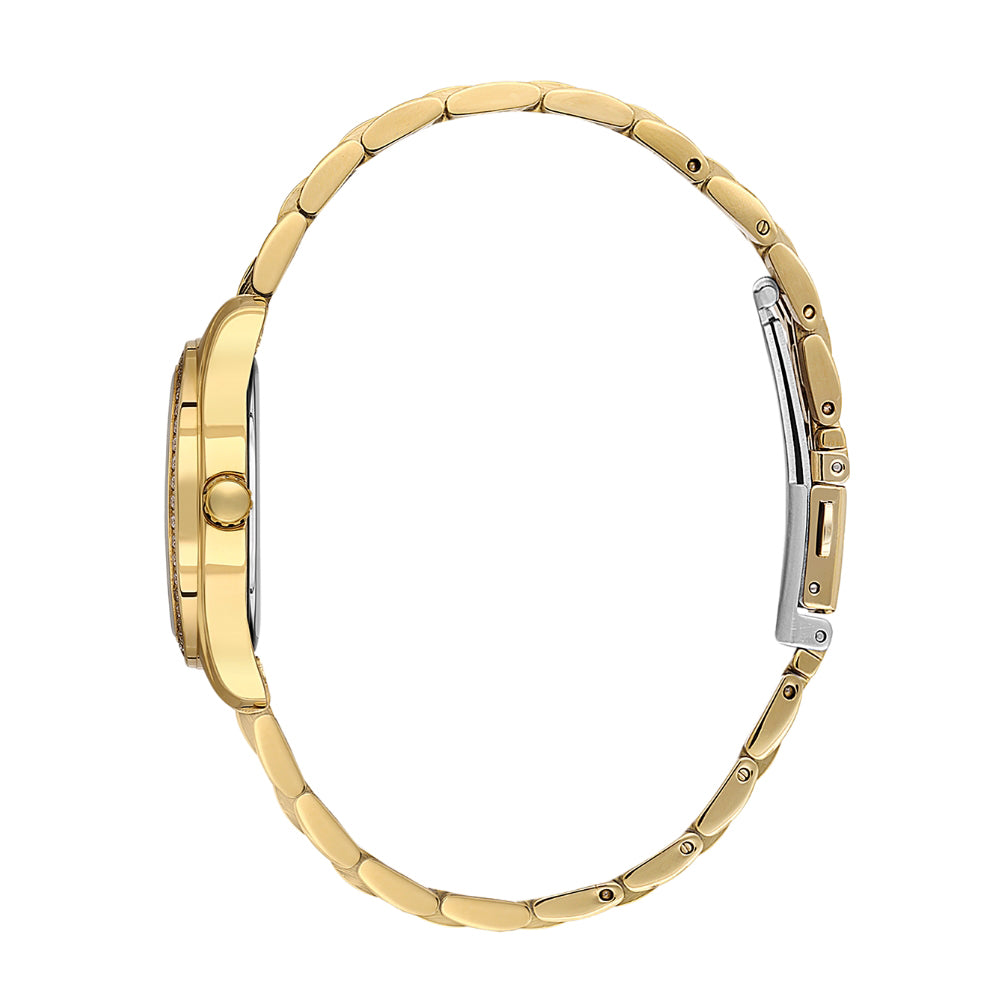 SANTA BARBARA SILVER DIAL GOLD TONE LADIES WATCH SB.1.10620-2