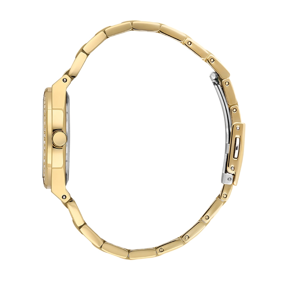 SANTA BARBARA PRC BLUE DIAL GOLD TONE LADIES WATCH SB.1.10625-4