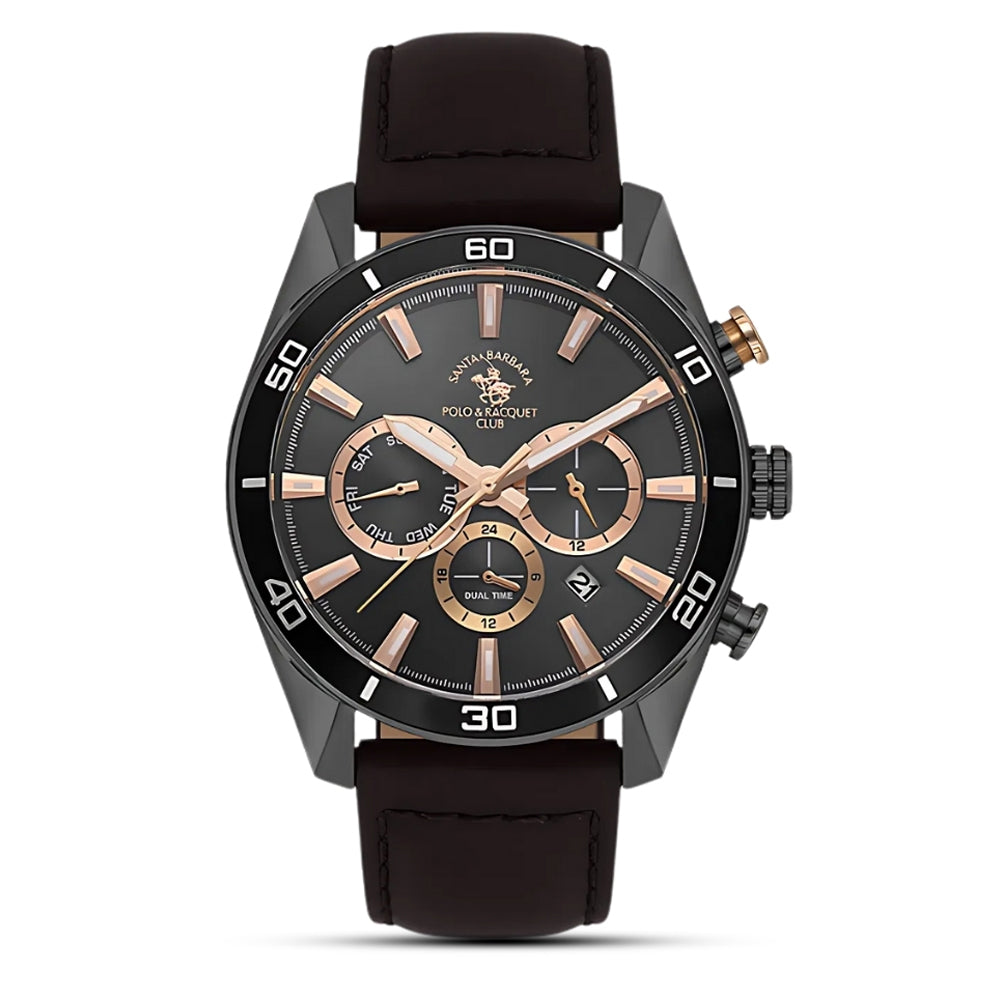 Santa Barbara Analog Black Dial Men's Watch | SB.1.10627-5