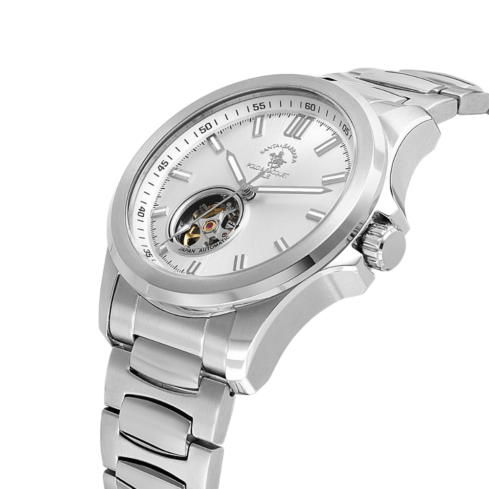 Santa Barbara Open Heart Silver Dial Men's Watches | SB.1.10629-1