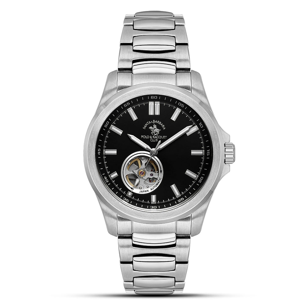 Santa Barbara Open Heart Black Dial Men's Watches | SB.1.10629-2