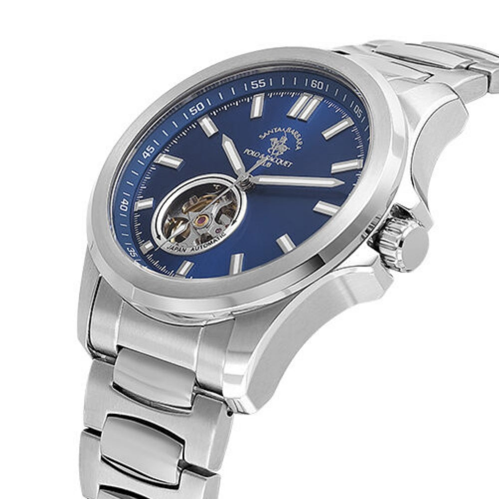Santa Barbara Open Heart Automatic Blue Dial Men's Watch | SB.1.10629-3