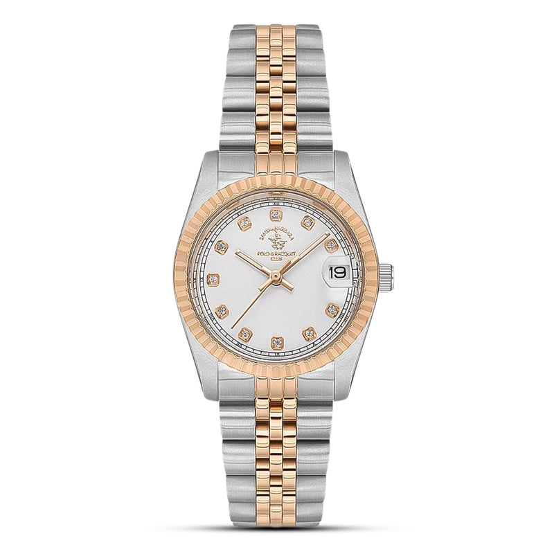 Santa Barbara Polo Two Tone Silver Ladies Watch | SB.4.10011-6