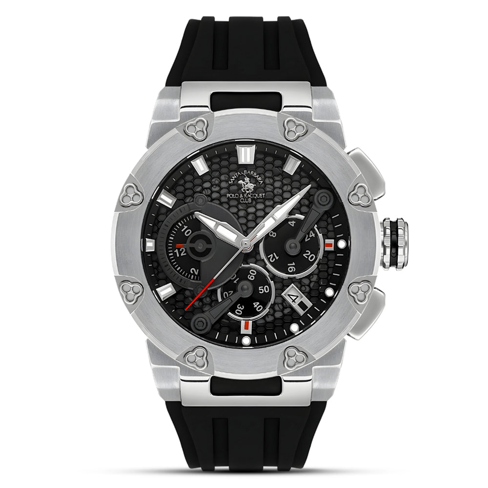 Santa Barbara Polo Multifunction Black Dial Men's Watch | SB.5.10001-1