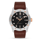 Santa Barbara Polo Black Dial Brown Strap Men's Watch | SB.8.10001-4