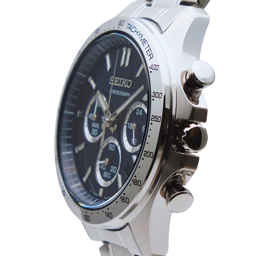 Seiko Spirit Chronograph Blue Dial Men's Watch SBTR011