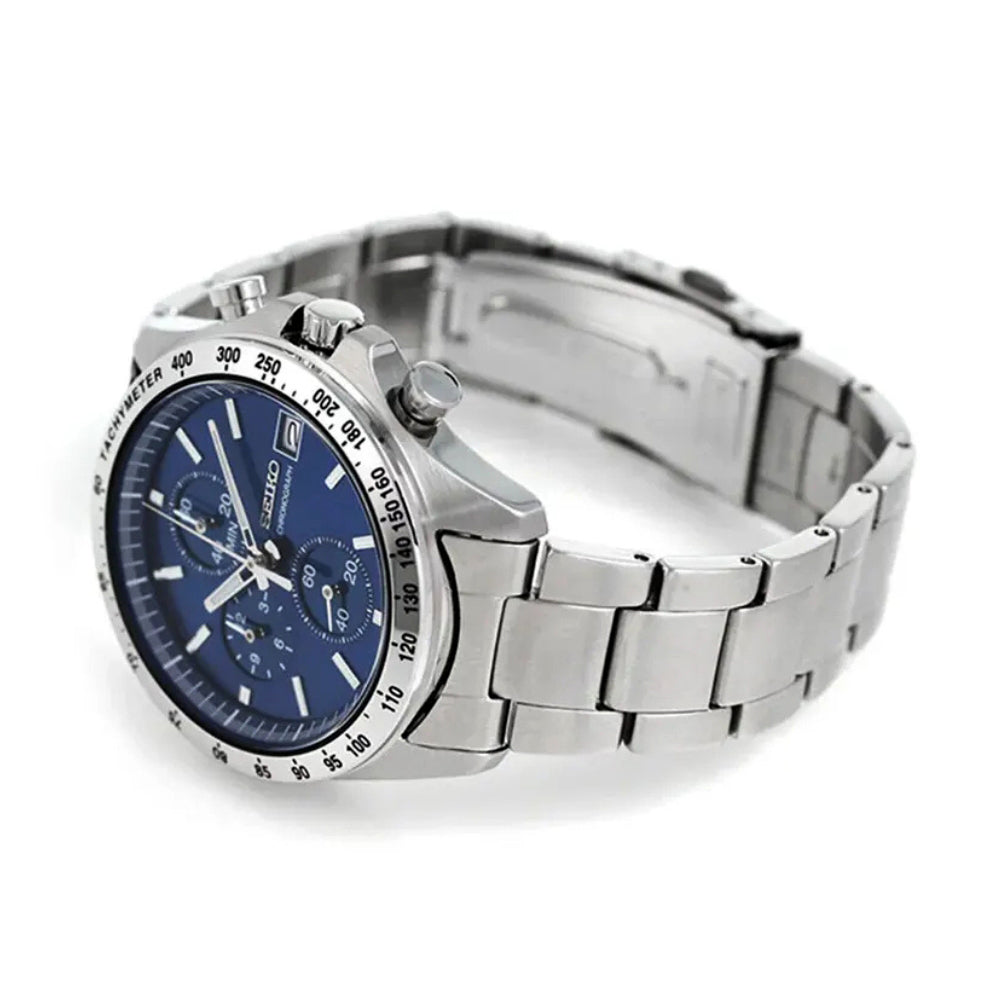 Seiko Spirit Blue Chronograph Dial Men's Watch | SBTR023