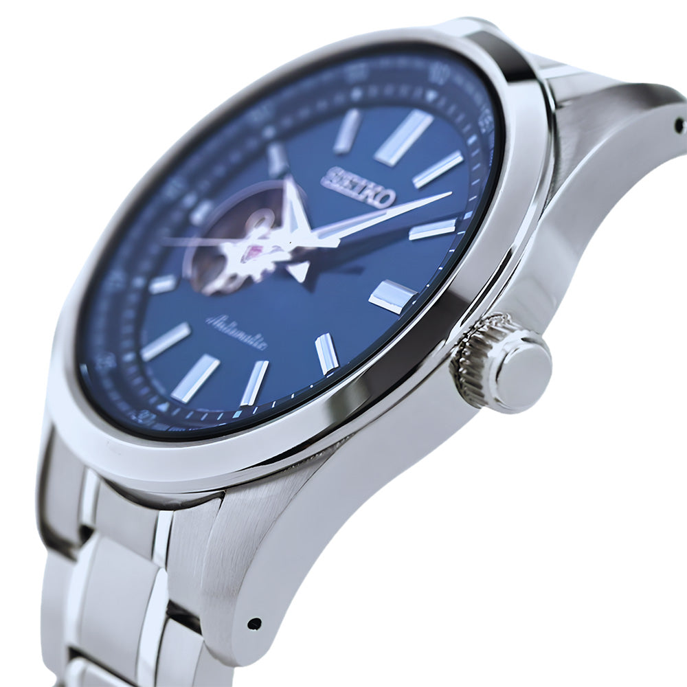 Seiko Selection Open Heart Blue Dial Automatic Men's Watch SCVE051